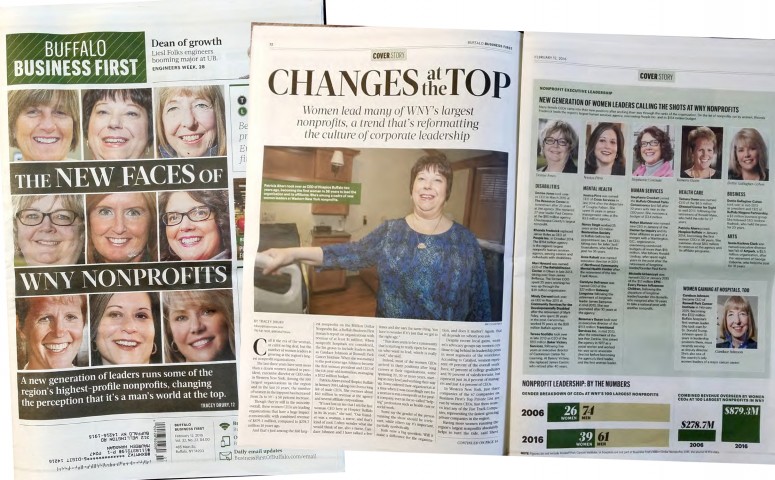 Business First Print Article Cover Page featuring Stephanie Crockatt, by Tracey Drury_Feb 12, 2016