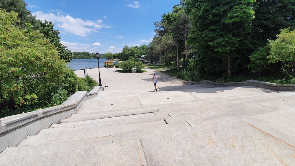 Delaware Park Grand Granite Stairs