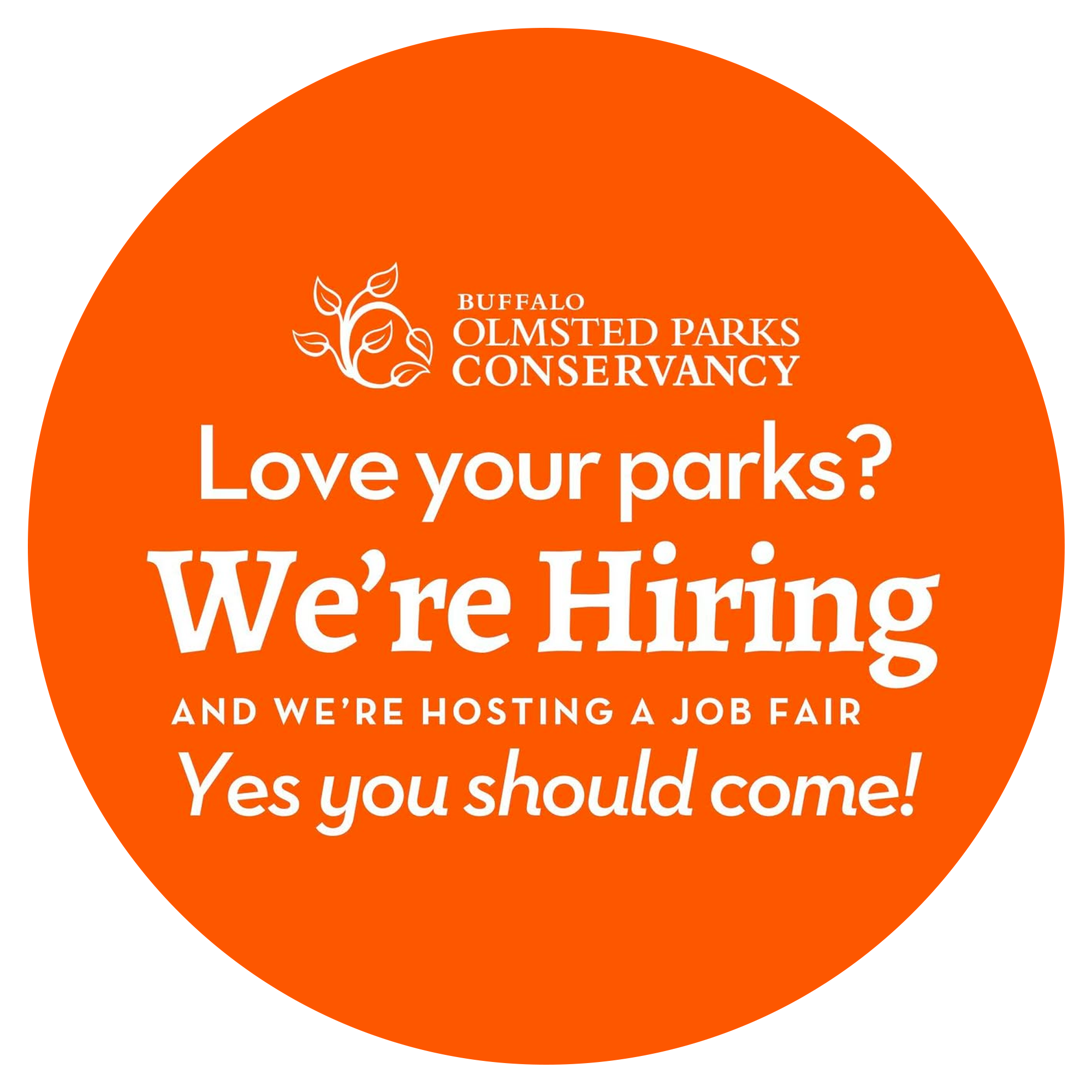 Circular Job Fair Graphic