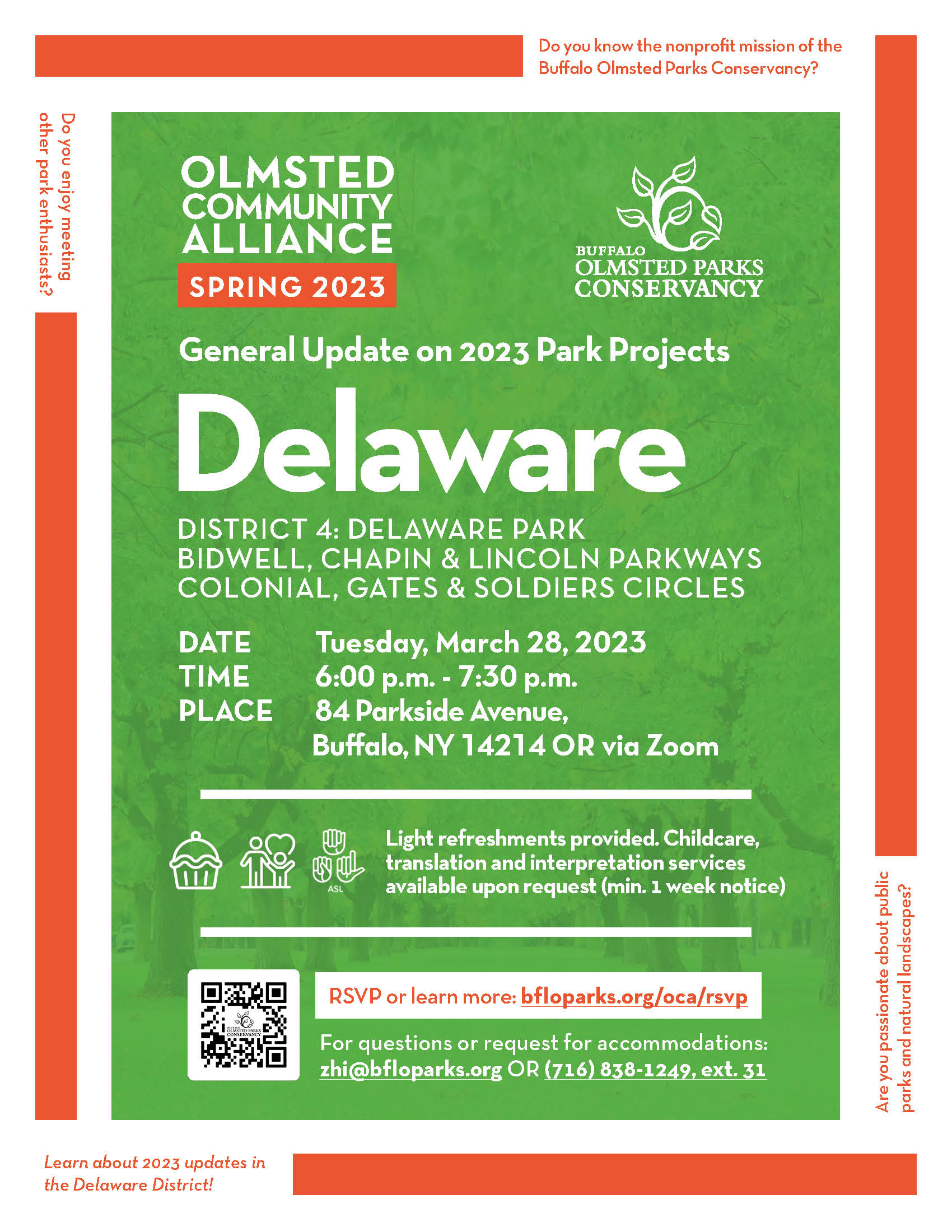 Flyer of the Delaware District Meeting on March 28, 2023