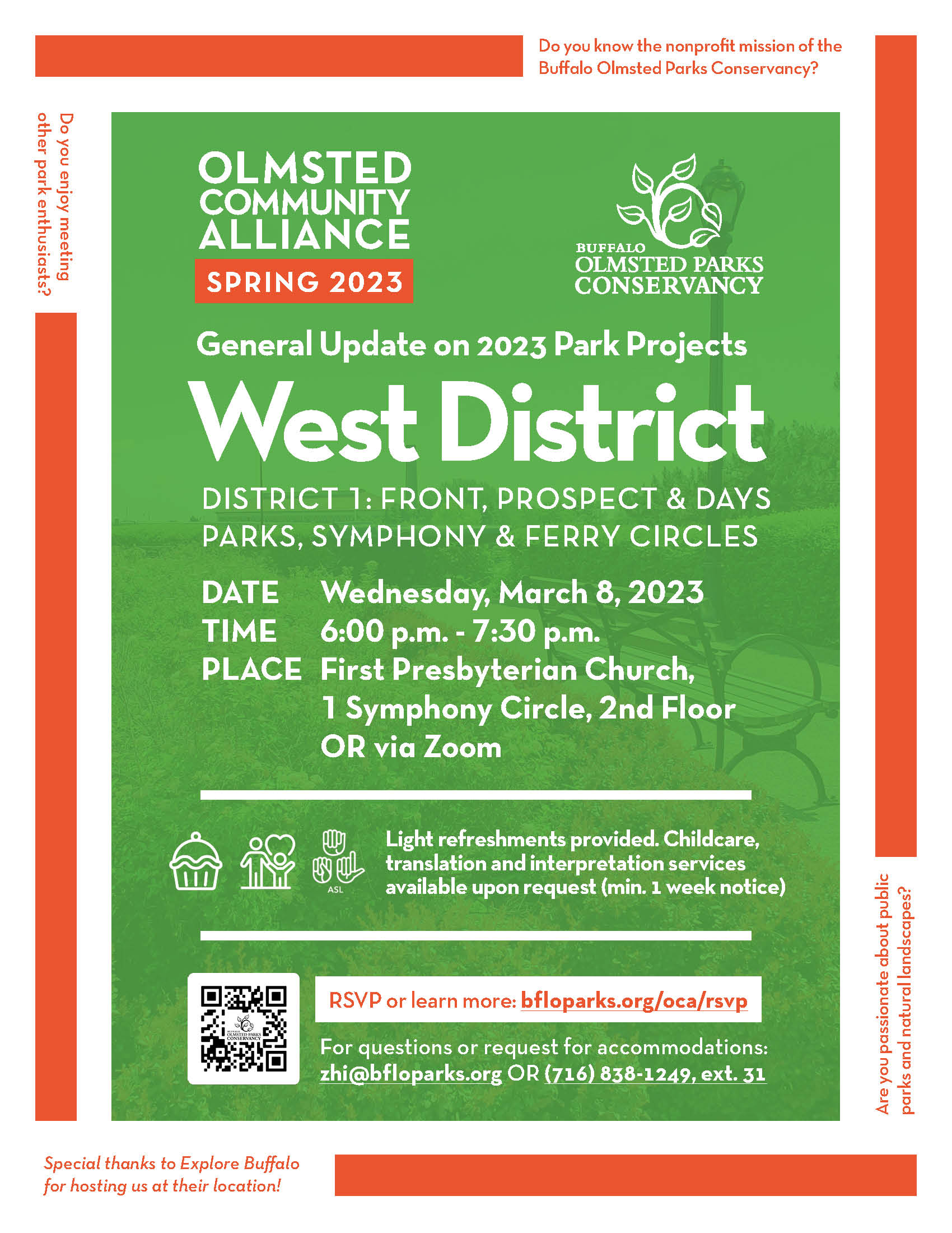 Flyer of the West District Meeting on March 8, 2023