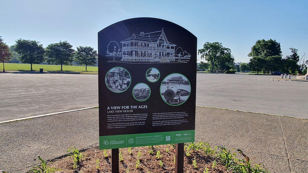 Olmsted App-Front Park Lake View House Sign