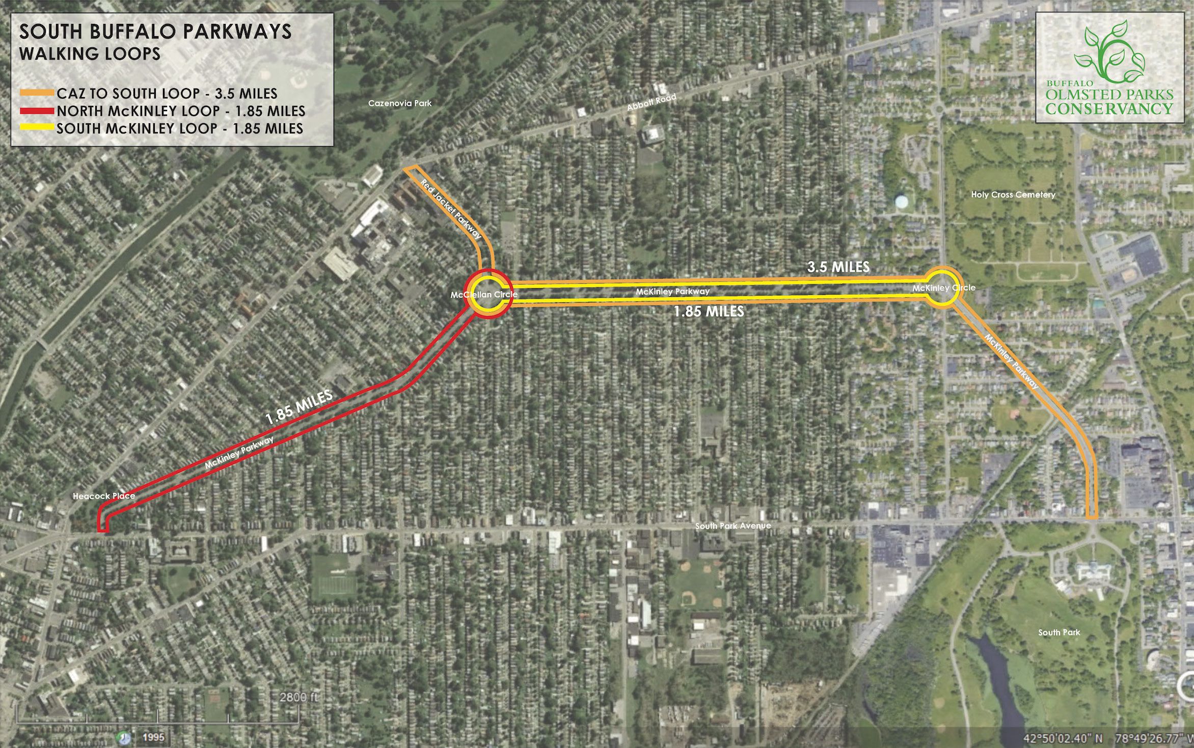 South Parkways Walking Loops