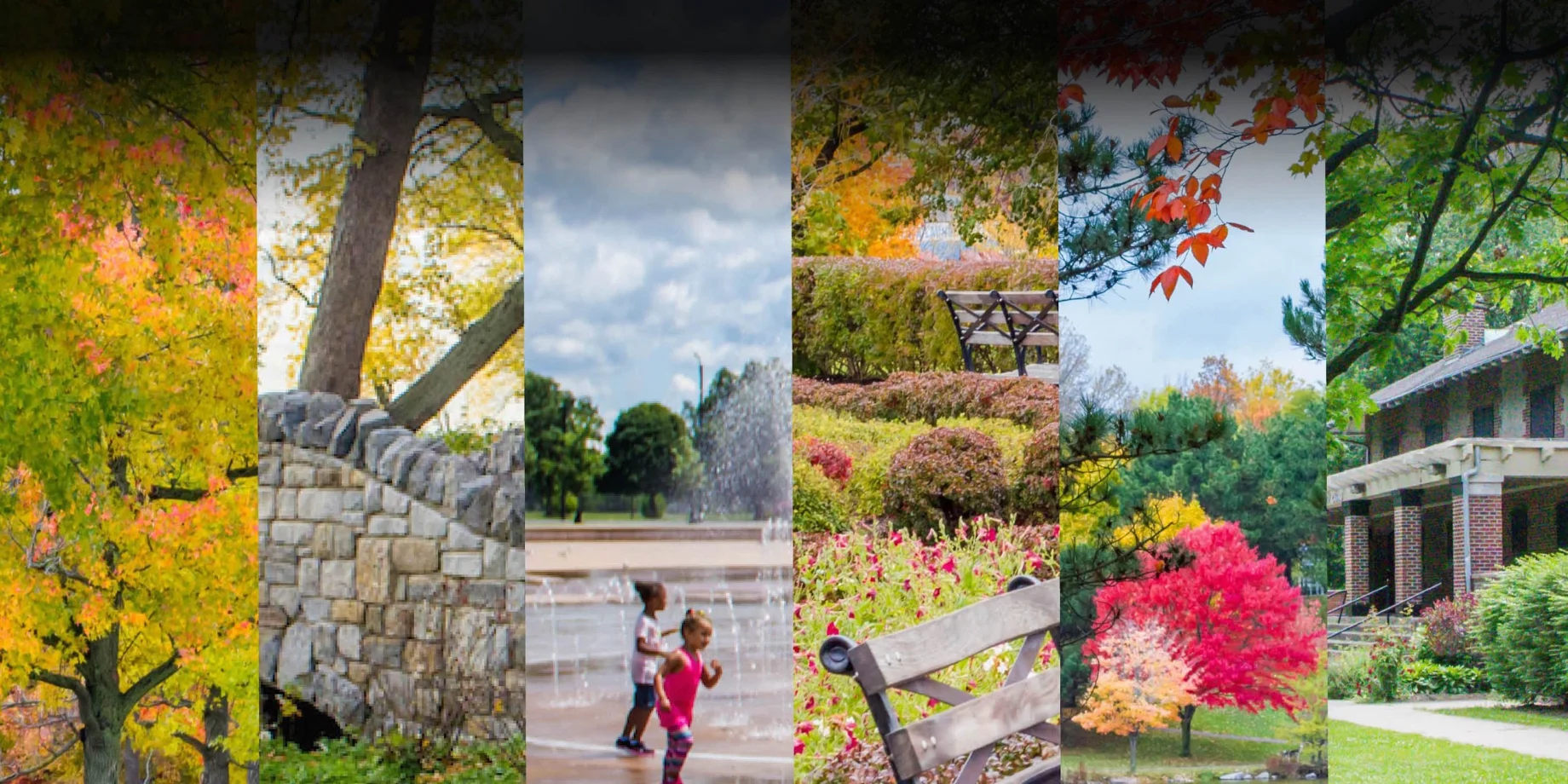 5 Year Plan Website Slider featuring six major Olmsted Parks